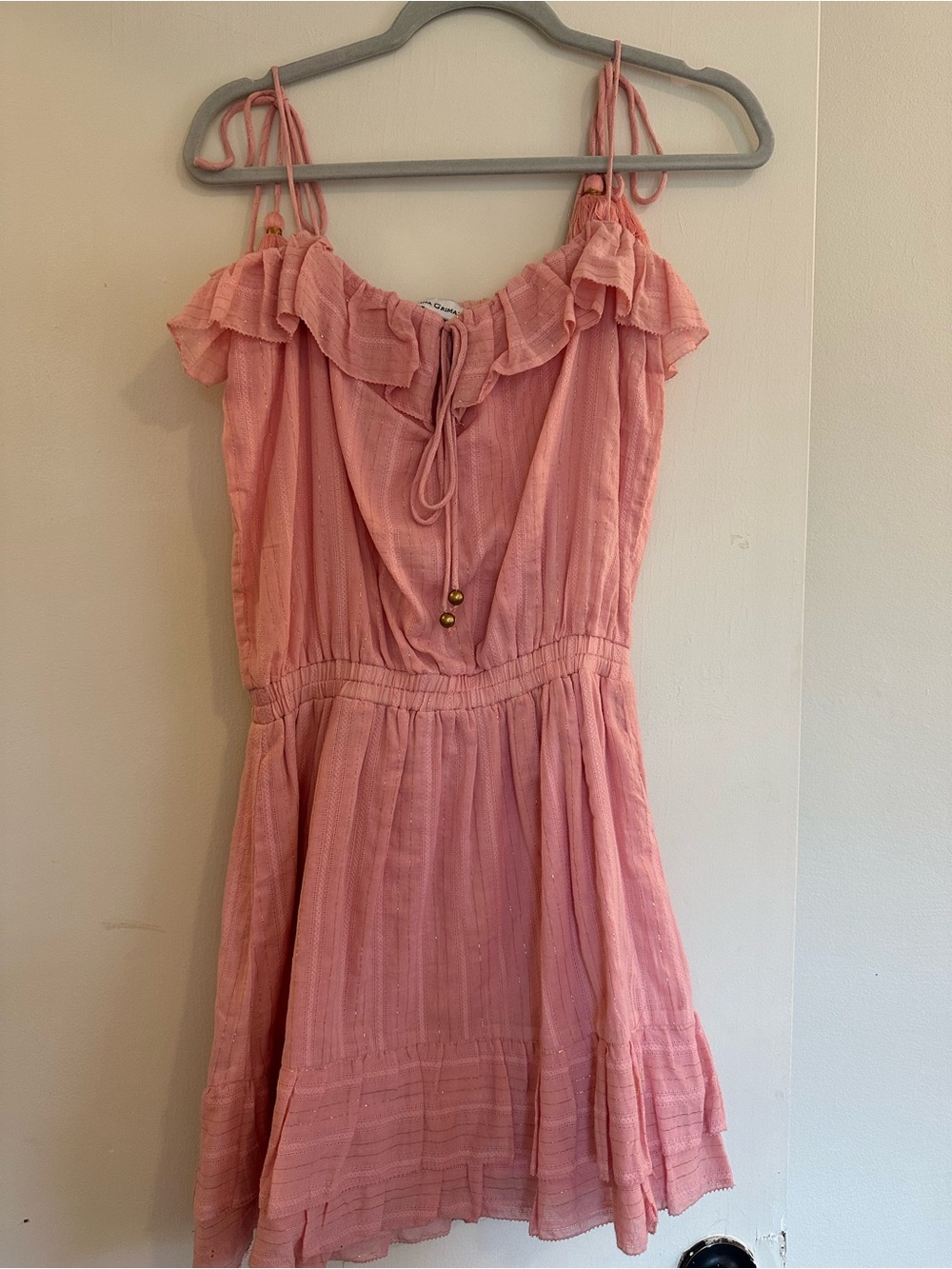 Karina Grimaldi Dusty Pink Ruffle Mini Dress
